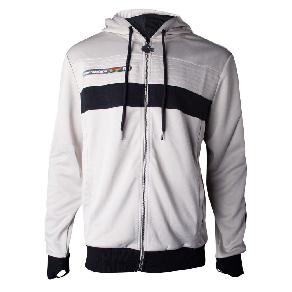 Commodore 64 - Console Veste zip à capuche - Blanc